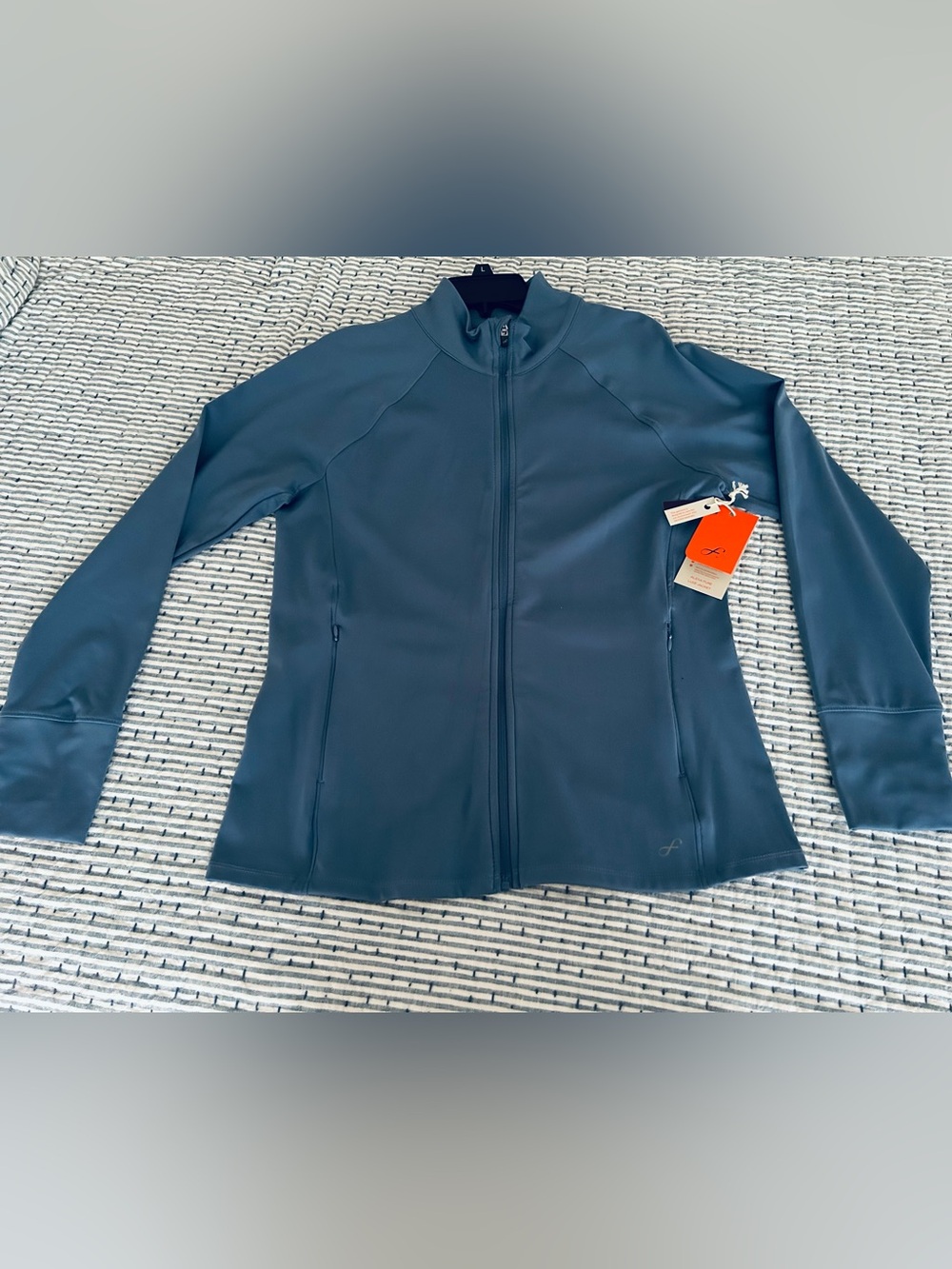 NWT Freely Women’s Full-Zip Heather Blue Active Jacket